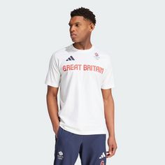 Rückansicht von adidas Team GB Z.N.E. T-Shirt T-Shirt Herren White