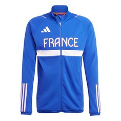 adidas Team Frankreich Trainingsjacke Windbreaker Herren Semi Lucid Blue