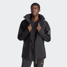 Rückansicht von adidas MyShelter Rain.Ready Funktionsjacke Herren black