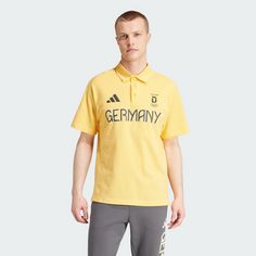 Rückansicht von adidas Team Deutschland Z.N.E. Poloshirt T-Shirt Herren Semi Spark