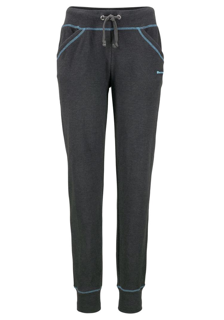 Bench Bench Relaxhose Sweathose Damen - anthrazit - petrol - 0 | SportScheck
