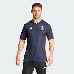 Rückansicht von adidas Team GB Fußballtrikot T-Shirt Herren Legend Ink