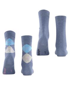 Rückansicht von Burlington Freizeitsocken Damen light denim (6660)