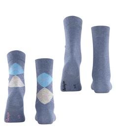 Rückansicht von Burlington Socken Freizeitsocken Damen light denim (6660)