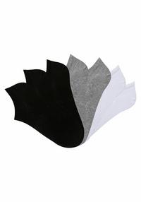 LASCANA Active Sneakersocken Socken Damen - schwarz - wei&szlig; - hell grau