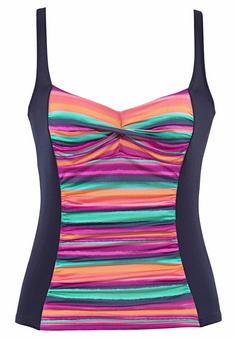 Lascana Bügel-Tankini-Top Bikini Oberteil Damen bunt-gestreift