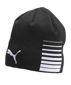 PUMA Liga Reversible Beanie Beanie Laufmütze BlauSchwarz