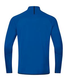 Rückansicht von JAKO Challenge Ziptop Funktionssweatshirt Herren blaublau