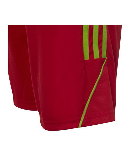 Rückansicht von adidas Tiro 23 Short Kids Fußballshorts Kinder rotgruen