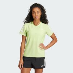Rückansicht von adidas Own the Run T-Shirt T-Shirt Damen Pulse Lime