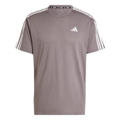 adidas Own the Run 3-Streifen T-Shirt T-Shirt Herren Charcoal