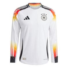 adidas DFB 24 Long Sleeve Heimtrikot Authentic Fußballtrikot Herren White