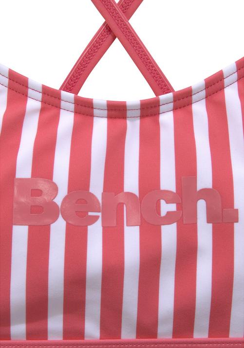 Rückansicht von Bench Bustier-Bikini Bikini Set Damen koralle gestreift