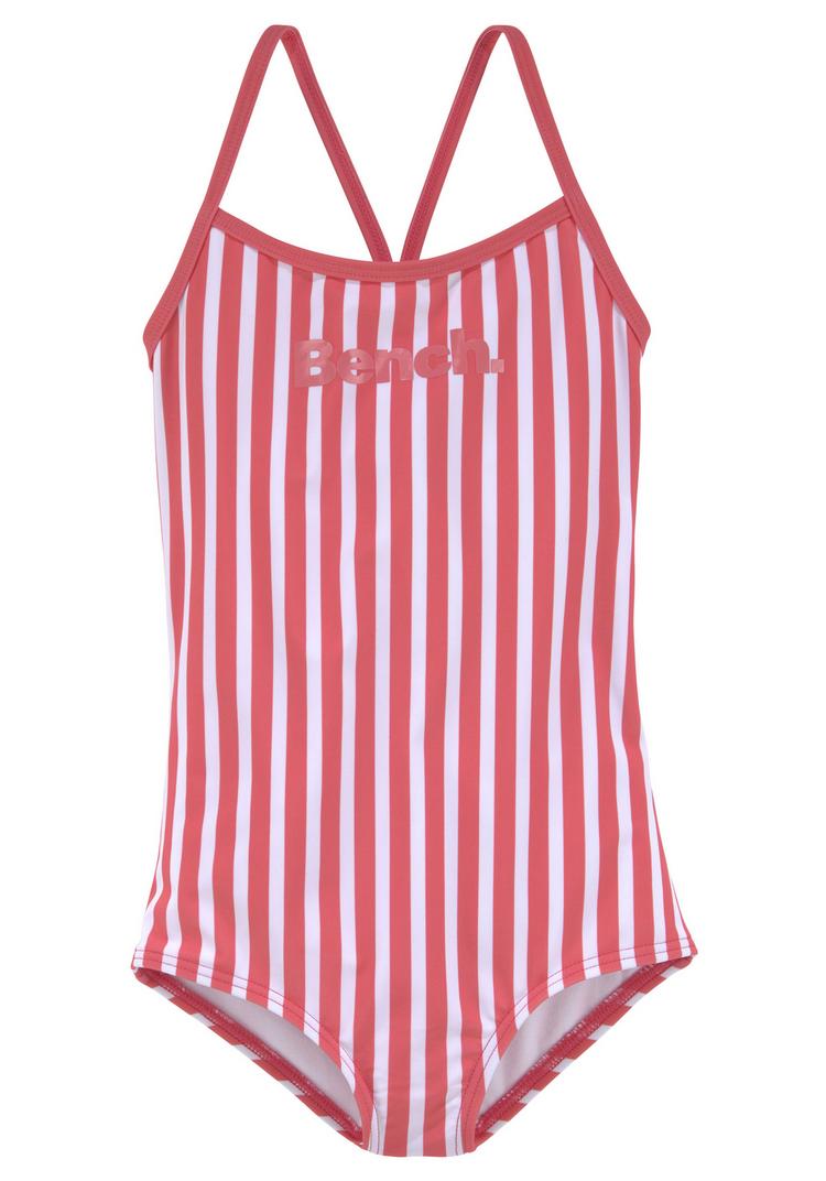 Bench Bench Badeanzug Badeanzug Damen - koralle gestreift - 0 | SportScheck