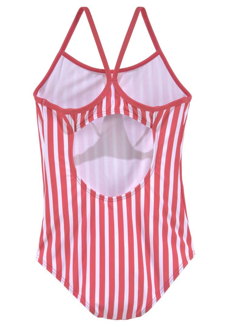 Bench Bench Badeanzug Badeanzug Damen - koralle gestreift - 0 | SportScheck