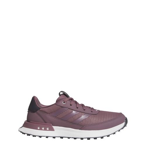 Rückansicht von adidas Women's S2G Spikeless 24 Golfschuh Multifunktionsschuhe Damen Shadow Fig / Shadow Fig / Sandy Pink