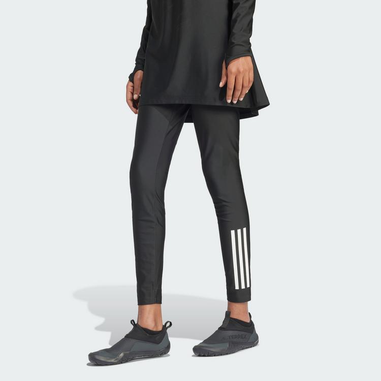 adidas adidas 3-Streifen Schwimmleggings Badeanzug Damen - Black - 0 | SportScheck
