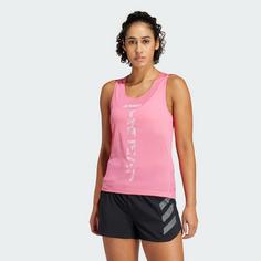 Rückansicht von adidas Terrex Xperior Singlet Laufshirt Damen Pink Fusion