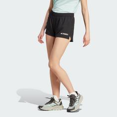 Rückansicht von adidas Terrex Multi Trail Running Shorts Funktionsshorts Damen Black