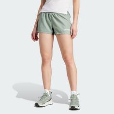 Rückansicht von adidas Terrex Multi Trail Running Shorts Laufshorts Damen Silver Green