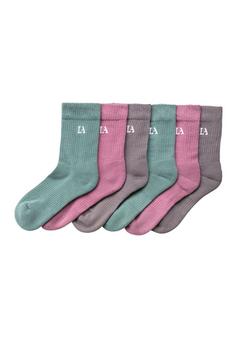LASCANA Active Tennissocken Sportsocken Damen grau altrosa petrol