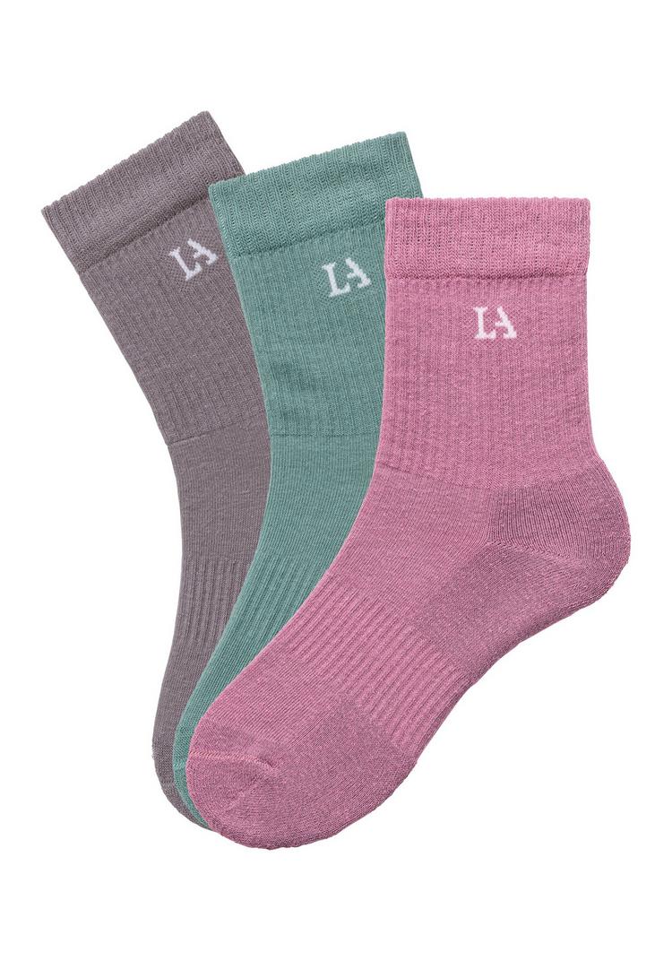LASCANA Active LASCANA Active Tennissocken Socken Damen - grau - altrosa - petrol - 2 | SportScheck