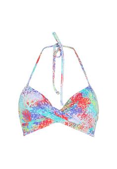 LingaDore Triangle Bikini Bikini Oberteil Damen Coral leopard print