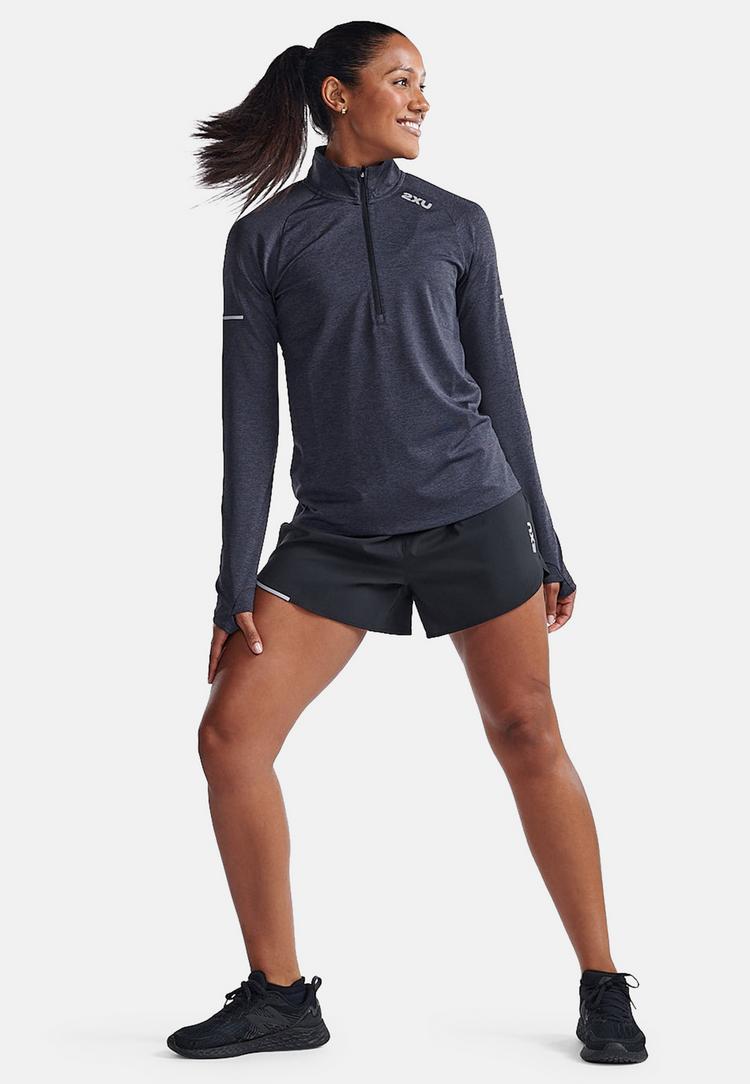 2XU 2XU Aero 1/2 Zip Funktionsshirt Damen - black-silver reflective - 3 | SportScheck
