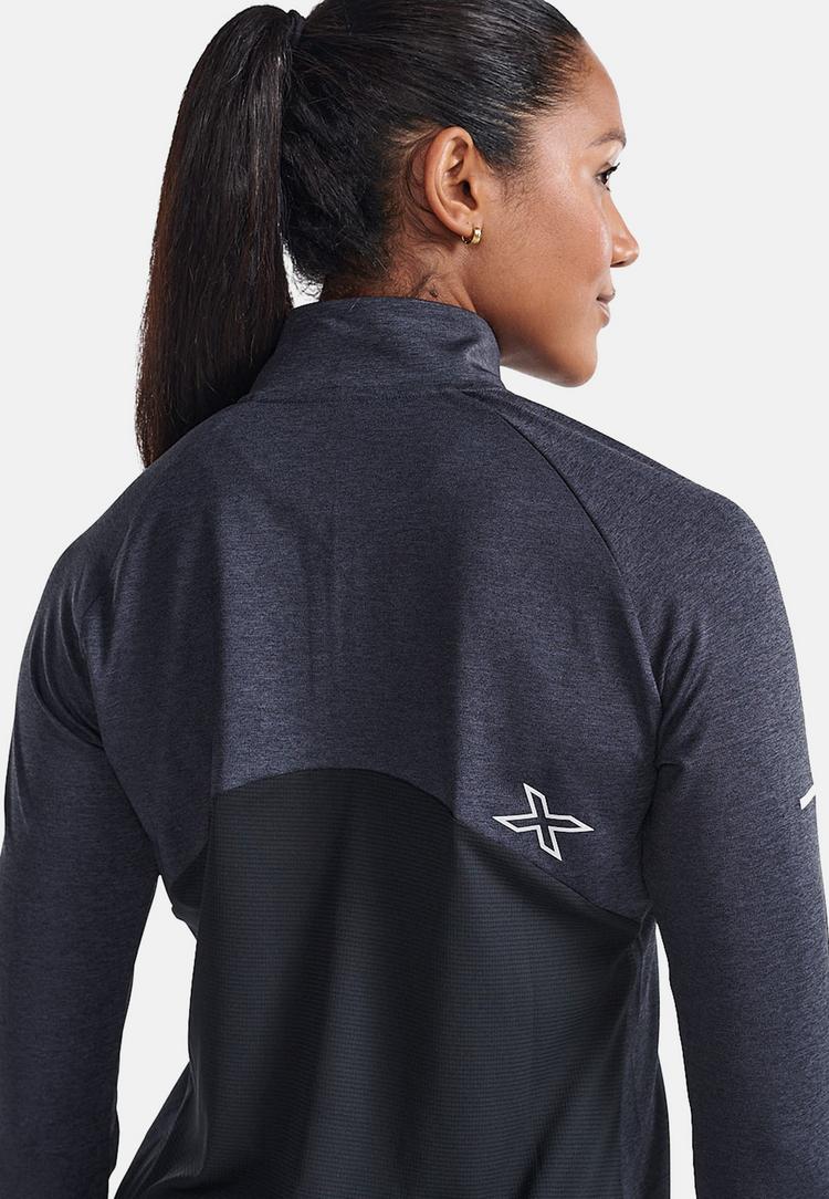 2XU 2XU Aero 1/2 Zip Funktionsshirt Damen - black-silver reflective - 5 | SportScheck