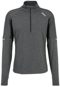 2XU Aero 1/2 Zip Funktionsshirt Herren black-silver reflective
