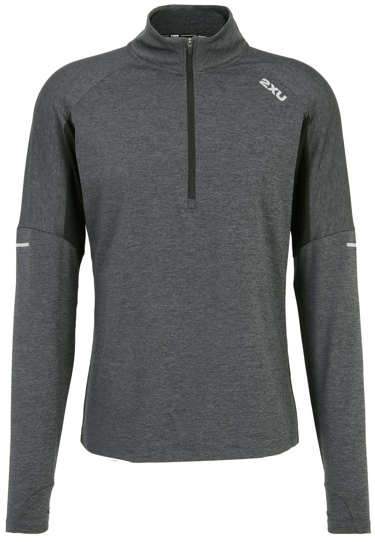 2XU 2XU Aero 1/2 Zip Funktionsshirt Herren - black-silver reflective - 0 | SportScheck
