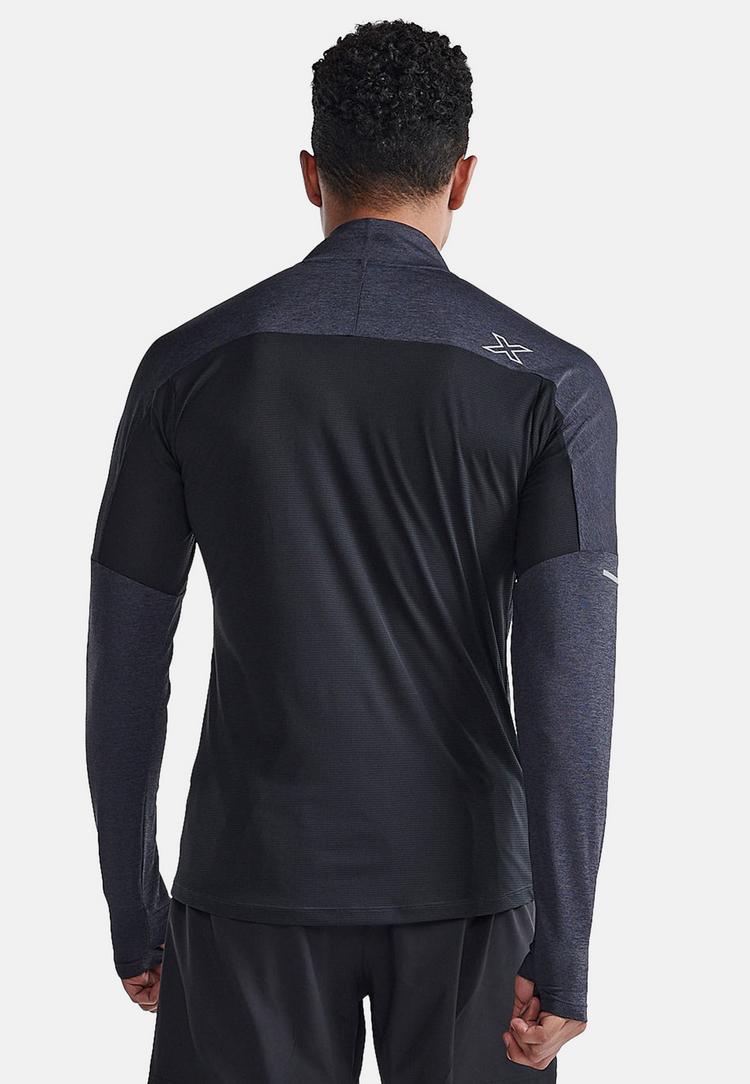 2XU 2XU Aero 1/2 Zip Funktionsshirt Herren - black-silver reflective - 1 | SportScheck