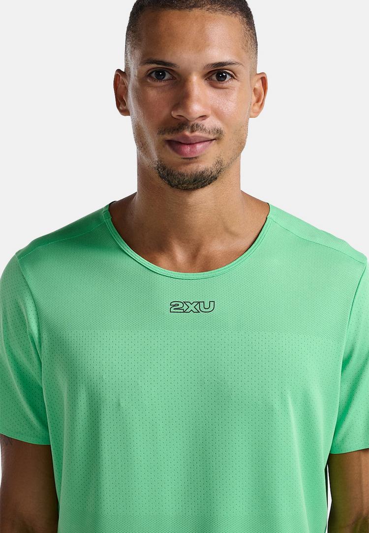 2XU 2XU Light Speed Tech Tee Funktionsshirt Herren - spring green-black reflective - 4 | SportScheck