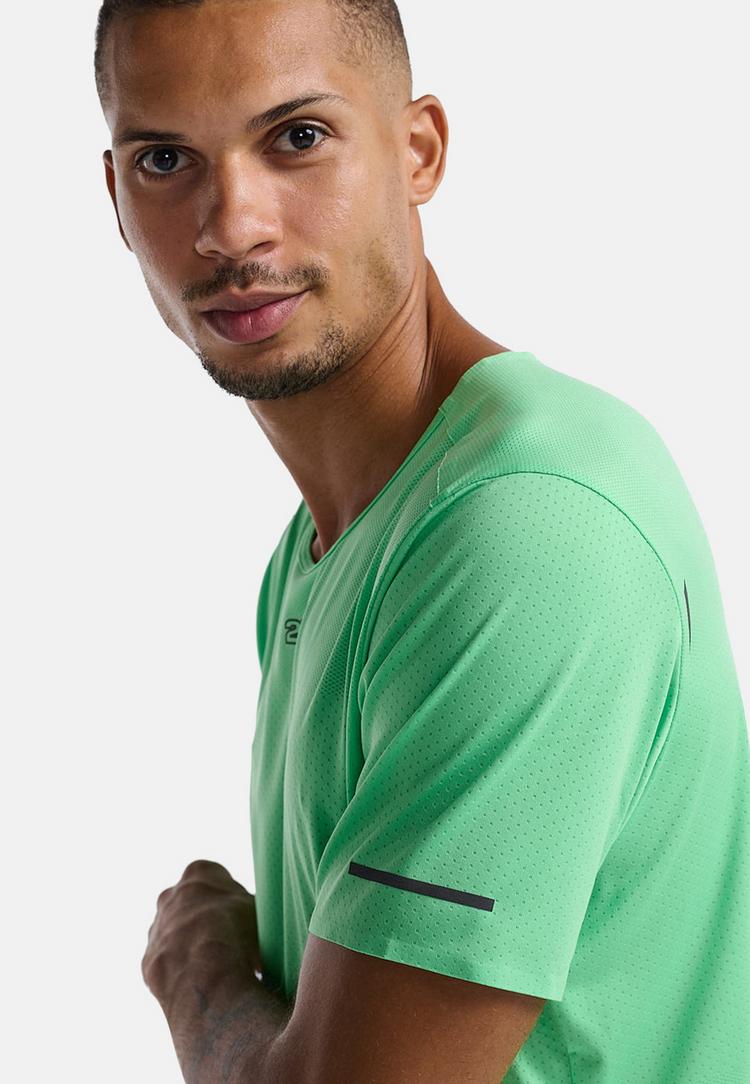2XU 2XU Light Speed Tech Tee Funktionsshirt Herren - spring green-black reflective - 5 | SportScheck