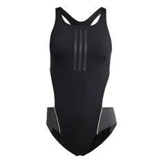 adidas Extra-Long-Life 3-Streifen Badeanzug Badeanzug Damen Black