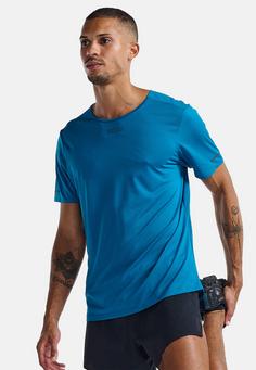 Rückansicht von 2XU Light Speed Tech Tee Funktionsshirt Herren seaport-black reflective