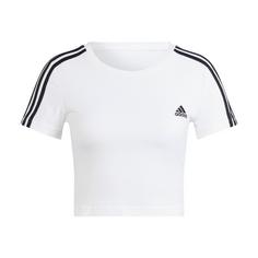 adidas Essentials 3-Streifen T-Shirt T-Shirt Damen White