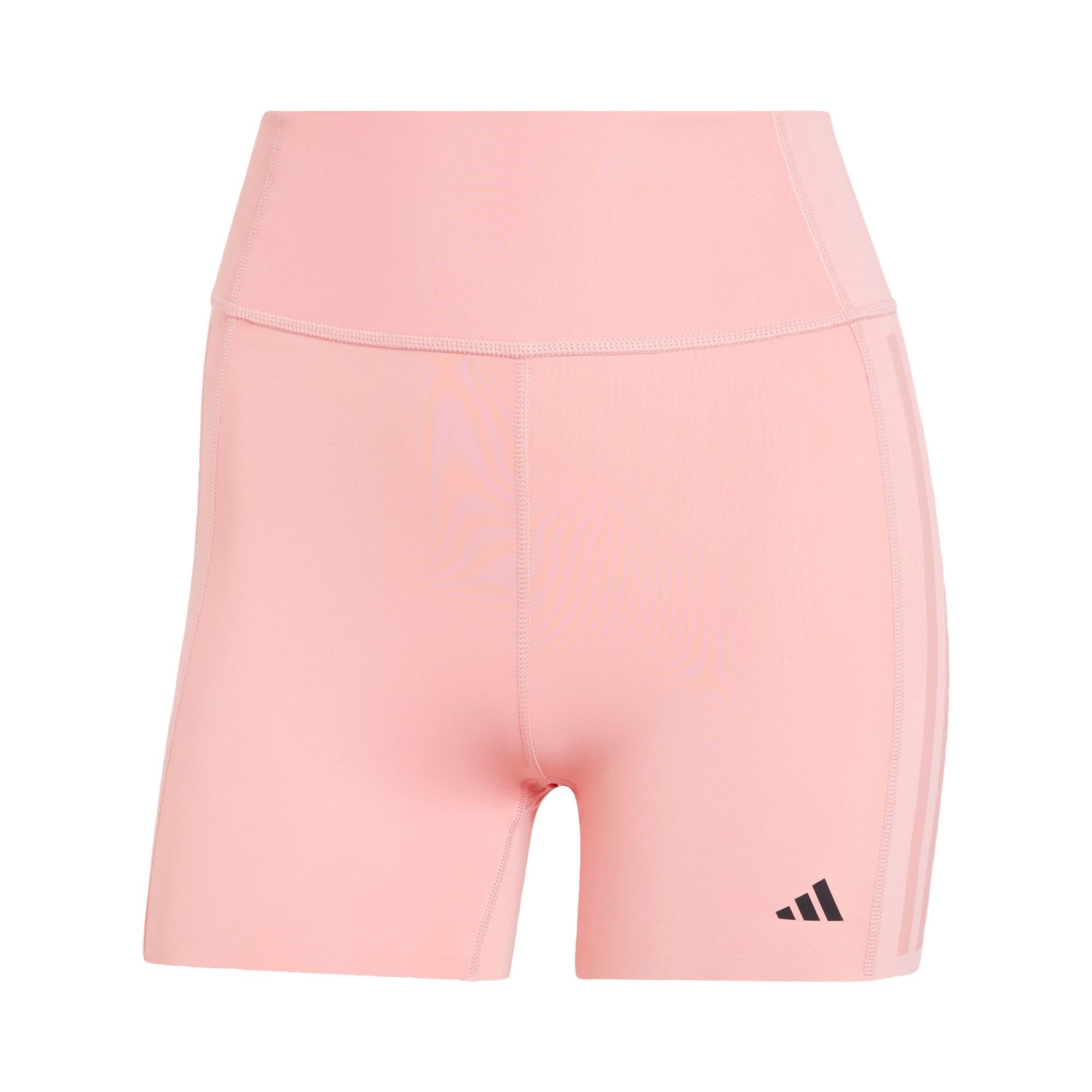 Adidas Optime 4 Inch Raw Cut Hem Leggings Funktionsshorts Damen Semi Pink Spark im Online Shop von SportScheck kaufen