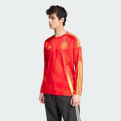Rückansicht von adidas Spanien 24 Long Sleeve Heimtrikot Fußballtrikot Herren Better Scarlet