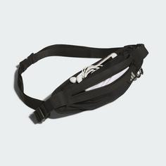 Rückansicht von adidas Running Laufgürtel Bauchtasche Black