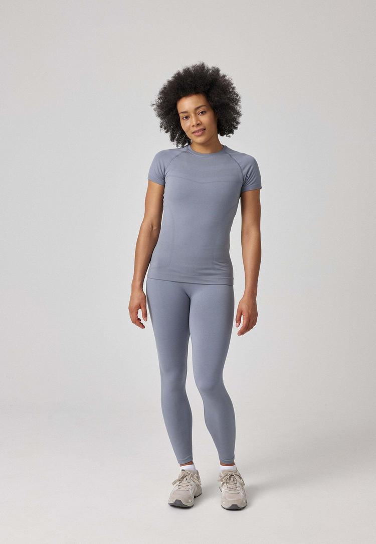 Snocks Snocks Sport Shirt Seamless Damen T-Shirt Damen - Taubenblau - 1 | SportScheck
