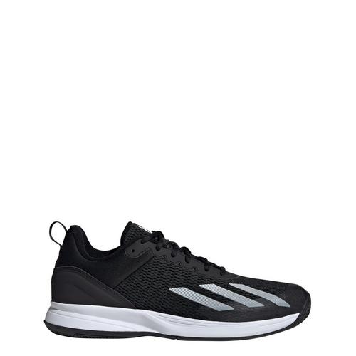 Rückansicht von adidas Courtflash Speed Tennisschuh Hallenschuhe Herren Core Black / Cloud White / Core Black