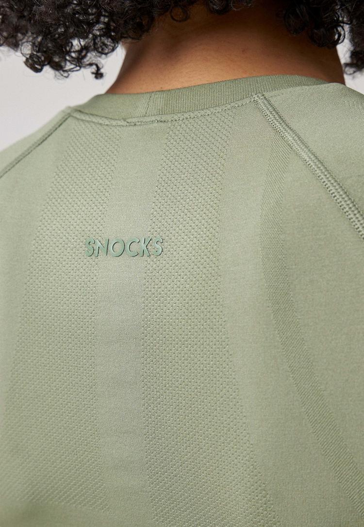 Snocks Snocks Sport Shirt Seamless Damen T-Shirt Damen - Hellgr&uuml;n - 3 | SportScheck