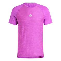 adidas Gym+ Training 3-Streifen T-Shirt T-Shirt Herren Purple Burst Mel