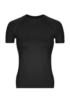 Snocks Sport Shirt Seamless Damen T-Shirt Damen Schwarz