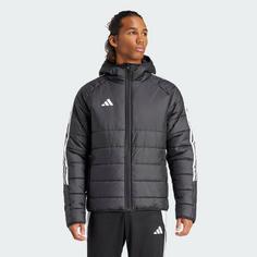 Rückansicht von adidas Tiro 24 Winterjacke Funktionsjacke Herren Black / White