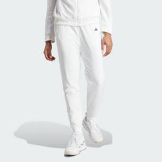 Rückansicht von adidas Tennis Walk-On Hose Trainingshose Damen White