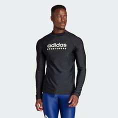 Rückansicht von adidas Long Sleeve Rashguard UV-Shirt Herren Black