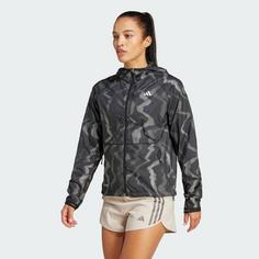 Rückansicht von adidas Ultimate WIND.RDY Jacke Laufjacke Damen Black / Reflective Silver