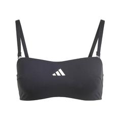 adidas Iconisea Padded Bandeau Top Bikini Oberteil Damen Black / White